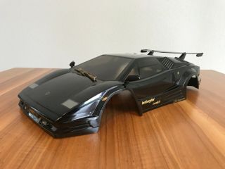 Vintage Kyosho 1/10 Lamborghini Countach Black Body