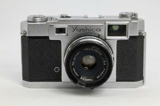 Vintage Yashica 35 - F Rangefinder Camera With Hood - Extremely Rare - Film