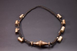 Ethnic Vintage Naga Necklace Old Silver Jantar Beads Tribal Tantric Naga Beads