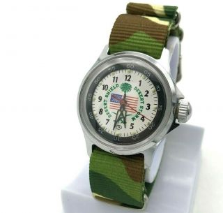Vintage Vostok Desert Shield Desert Storm America Iraq Small Dial Watch Limited