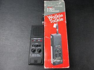 Vintage Realistic Walkie - Talkie Trc - 219 3 - Watt 3 - Channel Cb Nr