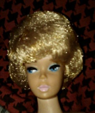 Vhtf Vintage True (not A Platinum) White Ginger Bubble Cut Barbie Doll 1961 Rare
