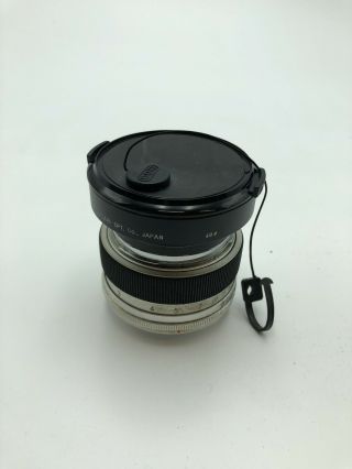 Vintage Auto Topcor Tokyo Kogaku 1:1.  8 F= 5.  8 Cm 58mm W Lens Hood,  Filter & Caps