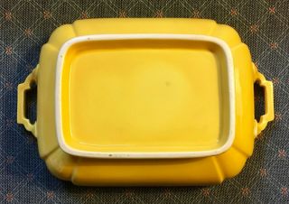Vintage Riviera Yellow Covered Casserole Dish from Homer Laughlin 7