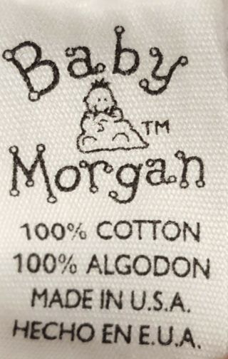 Baby Morgan blanket Balloons cotton thermal waffle weave vintage USA lovey 26x36 3