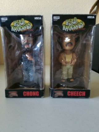 Vintage Head Knockers Cheech And Chong Bobbleheads Handpainted - Neca