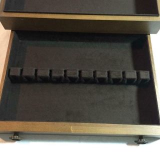 Vintage Silver Flatware Storage Chest Box with Drawer 2