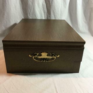 Vintage Silver Flatware Storage Chest Box with Drawer 5