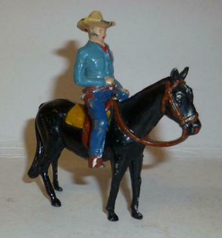 Timpo Vintage Lead Hopalong Cassidy Series Lucky On Horseback From The 1940/50 
