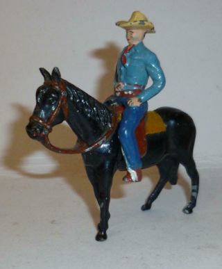 TIMPO VINTAGE LEAD HOPALONG CASSIDY SERIES LUCKY ON HORSEBACK FROM THE 1940/50 ' S 2