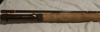 Vintage Fenwick FF756 7 1/2 ' 3oz 6 wt Line Two Piece Fly Rod With ALUMINUM TUBE 5