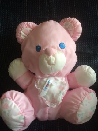 Vintage 1994 Fisher Price Baby Bear Puffalump W/built In Rattle