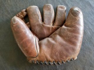 Bob Feller Jc Higgins Vintage Split Finger Baseball Glove