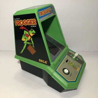 Vintage Mini Tabletop Official Frogger Arcade Game By Sega Coleco 1982