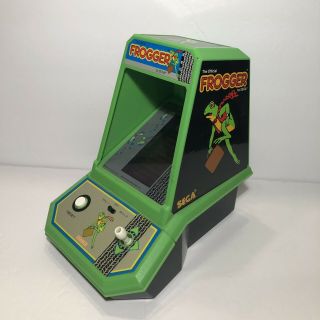 Vintage Mini Tabletop Official Frogger Arcade Game by Sega Coleco 1982 3