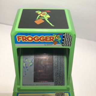 Vintage Mini Tabletop Official Frogger Arcade Game by Sega Coleco 1982 7
