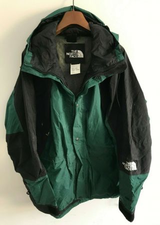 The North Face Mens L/xl Gore - Tex Coat Jacket 46 - 48 Chest Vintage Green