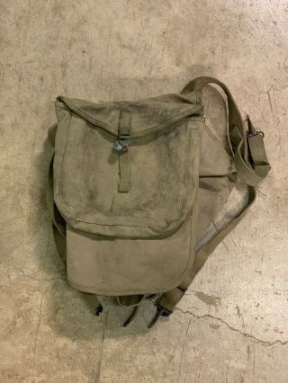 Wwii M1928 Haversack Field Pack And Meat Can Pouch Vintage Ww2 Od Green