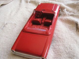 Vintage 1963 Ford Galaxie 500 Convertible Promo Model Car Red 4