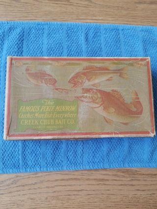 Creek Chub Bait Color Dealer Box For 2019 Frog Creek Darter Carton Rare Vintage