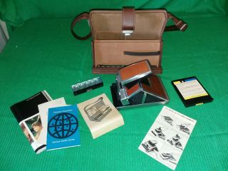 Polaroid Sx - 70 Land Camera W/ Accessories And Case Vintage