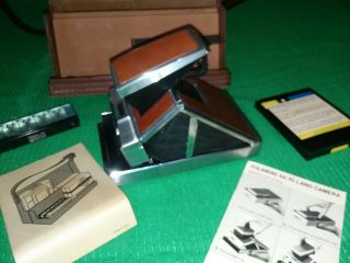 Polaroid SX - 70 Land Camera W/ Accessories And Case Vintage 2