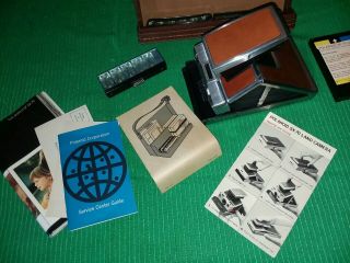 Polaroid SX - 70 Land Camera W/ Accessories And Case Vintage 6