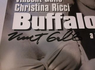 Vincent Gallo SIGNED Buffalo 66 RARE LG vintage promo POSTER thick paper 1998 2
