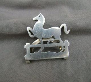 Vintage Lunt Sterling Silver Horse Money Clip Bookmark