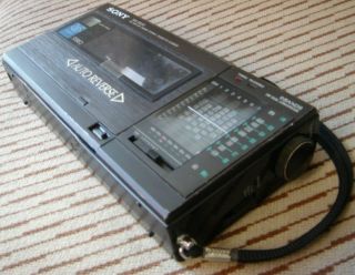vintage SONY WA - 8000 9 band stereo cassette - corder radio AS - IS 3