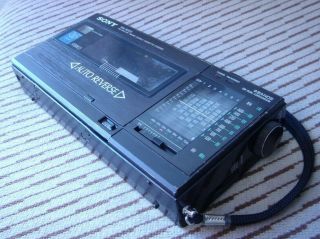 vintage SONY WA - 8000 9 band stereo cassette - corder radio AS - IS 4