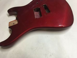 Vintage 80 ' s Kramer Striker 100 Electric Guitar Body Metallic Red 4