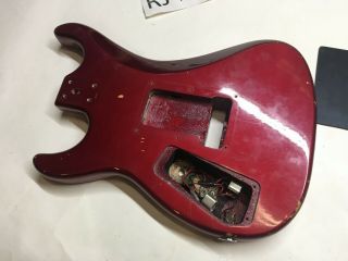 Vintage 80 ' s Kramer Striker 100 Electric Guitar Body Metallic Red 6