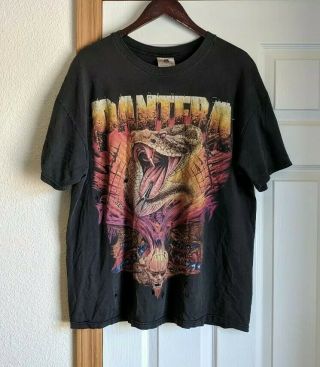 Vintage 1998 Pantera European Tour Concert T Shirt Size Xl