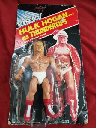 Rare Vintage 1985 Hulk Hogan As Thunderlips Action Figure From Rocky 3
