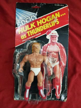 Rare Vintage 1985 Hulk Hogan As Thunderlips Action Figure From Rocky 3 5