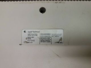 VINTAGE Apple M0116 Keyboard no power cable 4