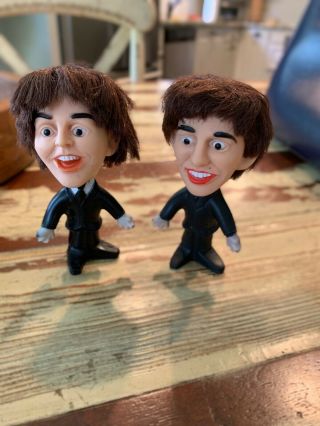 Vintage 1964 Remco Dolls Of The Beatles