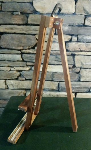 Vintage Grumbacher Wooden Easel Artist Adjustable Folding Table Stand Model 233 5