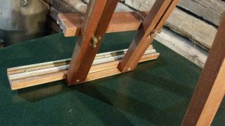 Vintage Grumbacher Wooden Easel Artist Adjustable Folding Table Stand Model 233 6