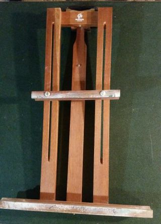 Vintage Grumbacher Wooden Easel Artist Adjustable Folding Table Stand Model 233 8