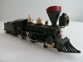 Vintage Pocher V.  &T.  R.  R.  4 - 4 - 0 Steam Locomotive Engine & Tender with Drive Shaft 6