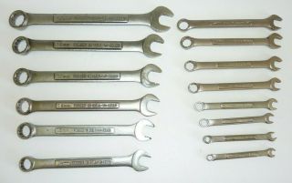 Vintage Craftsman 14 Pc Metric Combination Wrench Set 12 Point Usa Made Va V