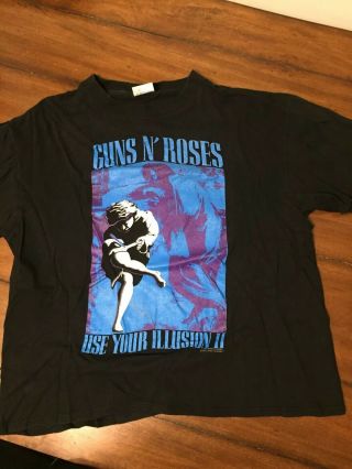 Vintage Guns N Roses Use Your Illusion Ii T - Shirt 1991 Xl.  Axl Rose.  Slash.