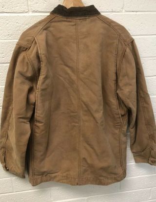 VTG Carhartt Mens Blanket Lined Chore Coat Jacket Size 46L Made USA 5