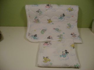 Vtg Dundee Baby Crib Set Comforter And Sheet Disney Babies Made In Usa