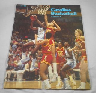 Vintage 1981 - 1982 Unc Tar Heels Basketball Program Vol 3 Michael Jordan Worthy