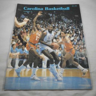 Vintage 1981 - 1982 Unc Tar Heels Basketball Program Vol 5 Michael Jordan Worthy