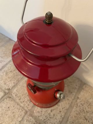 Vintage Coleman 200A Gas Lantern 1966 Date Code Globe FULLY FUNCTIONAL 6