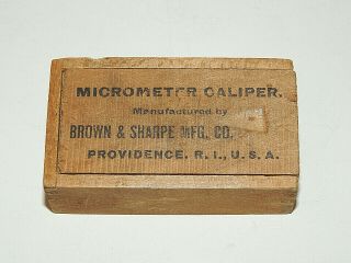 Vintage Brown & Sharpe Micrometer No.  70 - 32 nds.  - 64ths.  Orig.  Box,  Instruct. 7